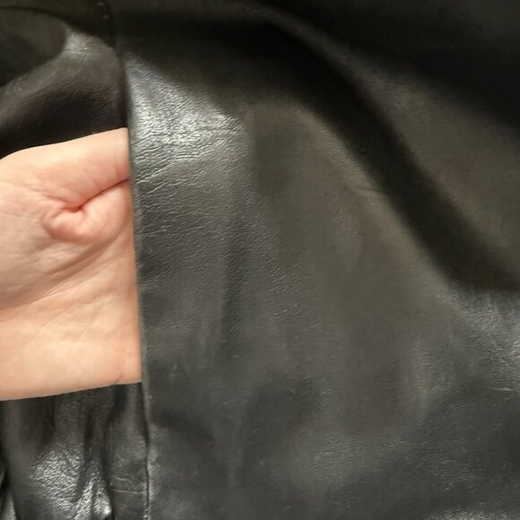 Vtg 90s Y2K Wilsons Pelle Studio Leather Thinsulate Lined Bomber Jacket Mens XLT - Picture 15 of 16